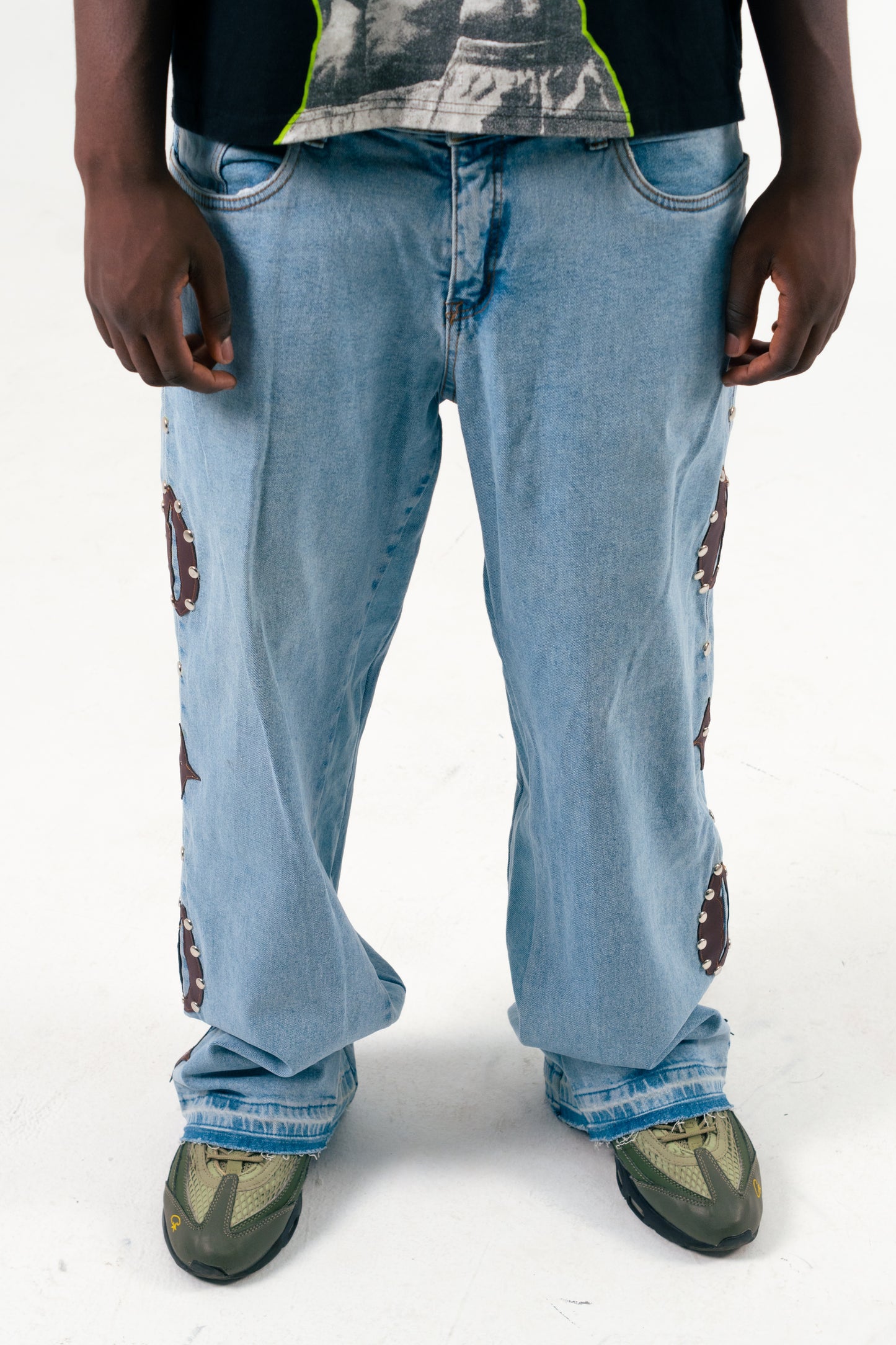 Brown Vintage Cowrie Denim - Yimms