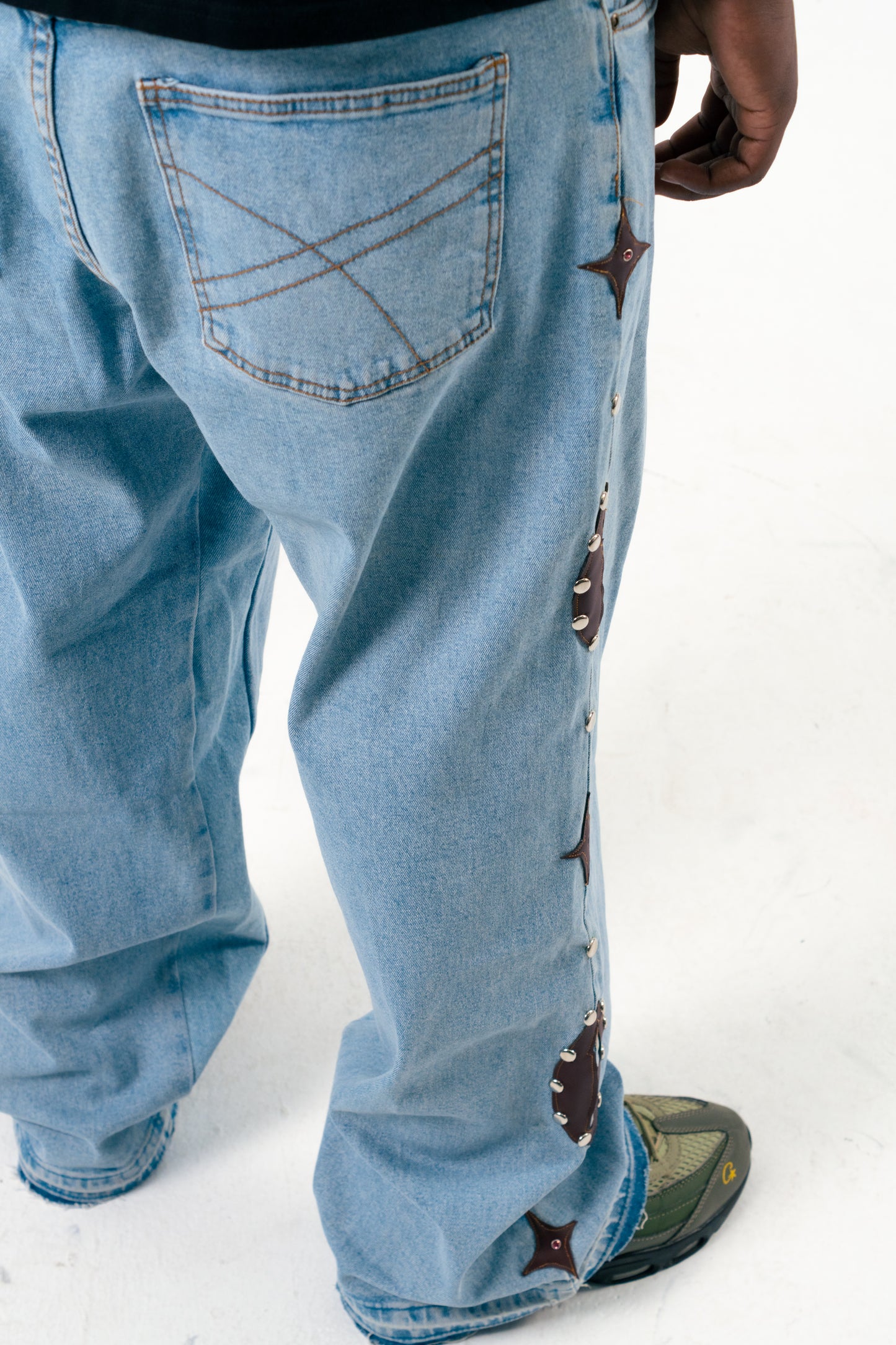 Brown Vintage Cowrie Denim - Yimms