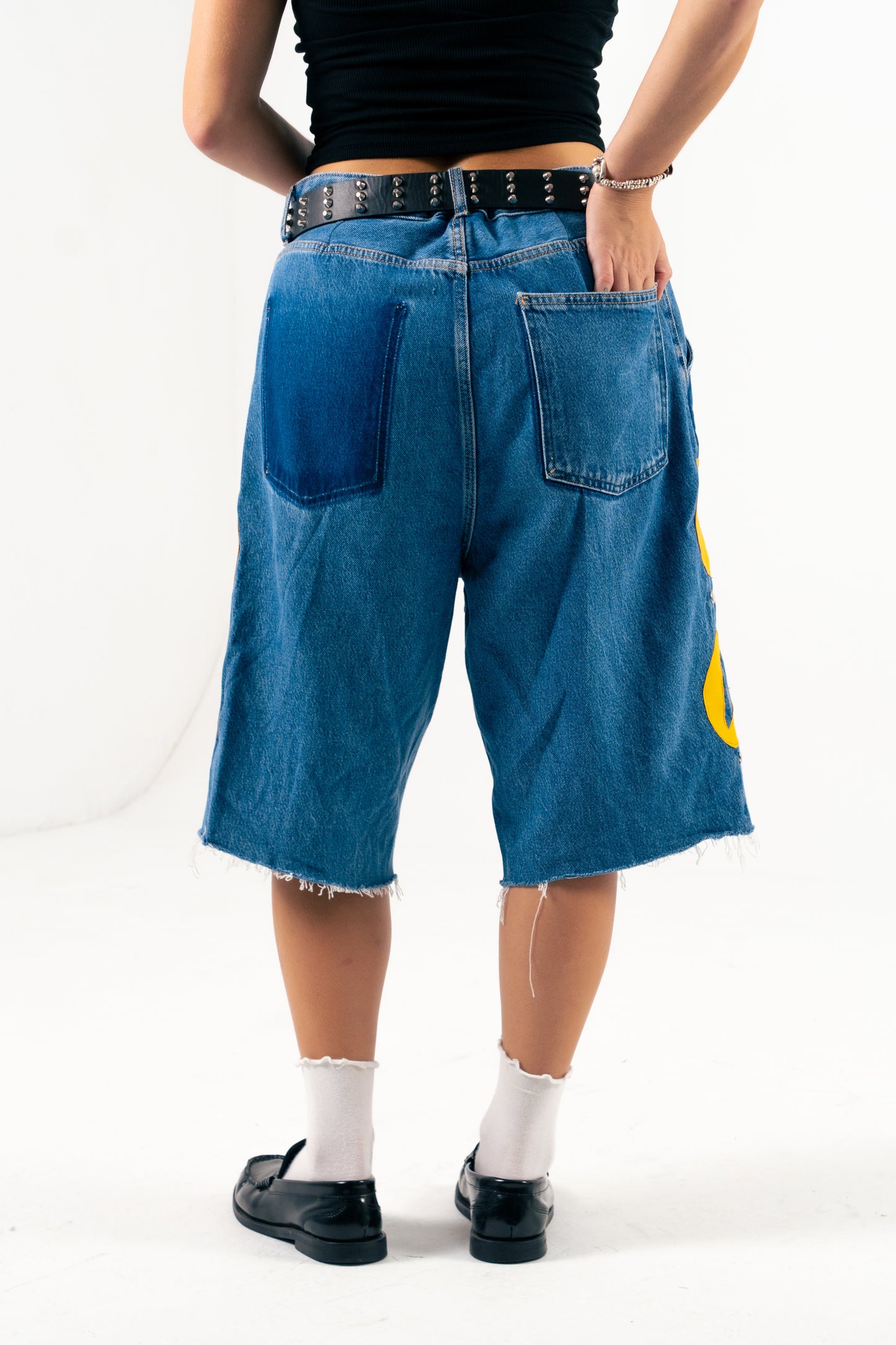 Blue & Yellow Cowrie Jorts - Yimms