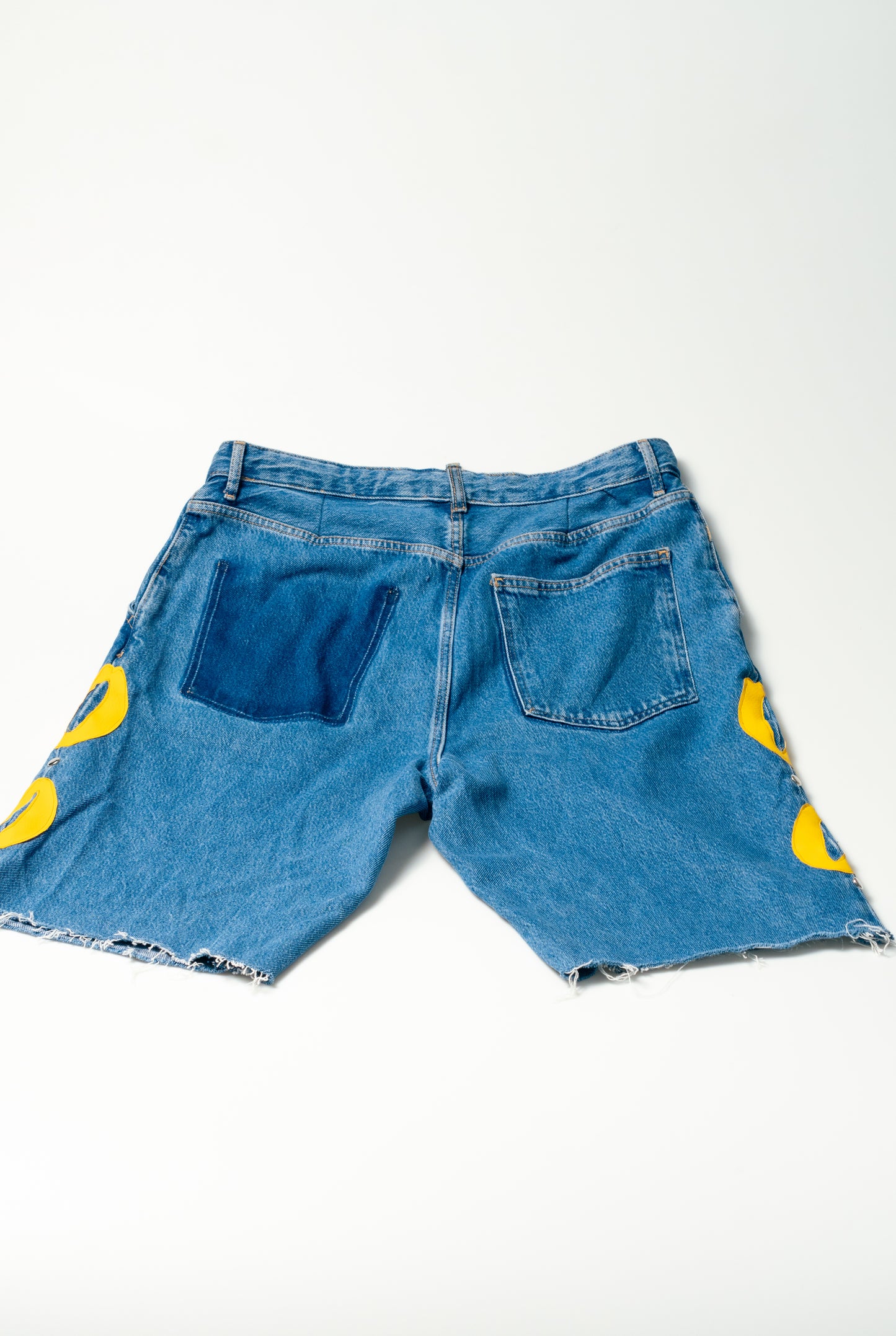 Blue & Yellow Cowrie Jorts - Yimms