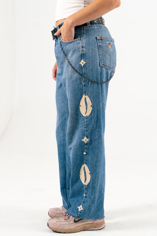 Blue Vintage Cowrie Denim - Yimms