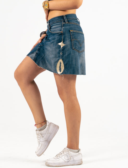 Cowrie Denim Skirt - Yimms