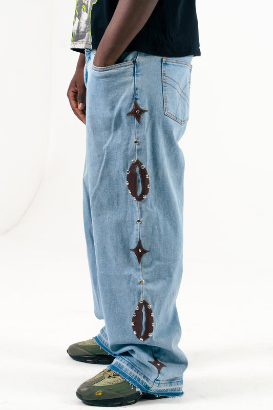 Brown Vintage Cowrie Denim - Yimms