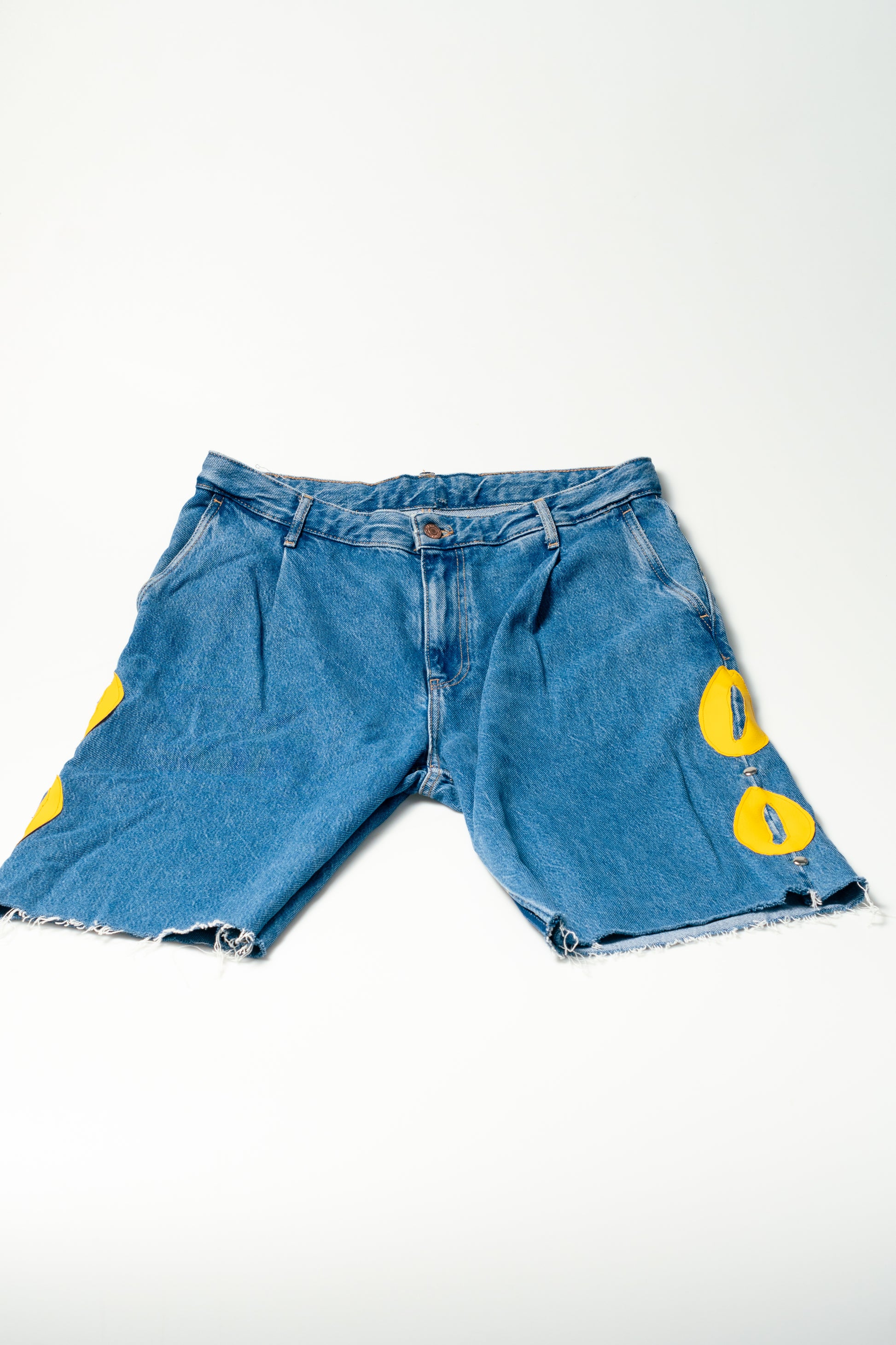Blue & Yellow Cowrie Jorts - Yimms