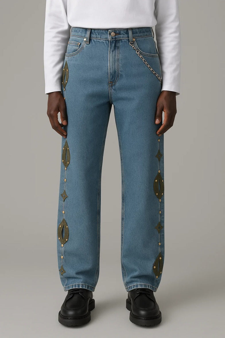 Blue & green Vintage Cowrie Denim