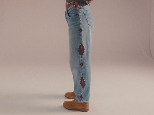 Brown Vintage Cowrie Denim