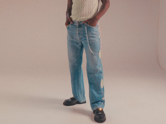 Blue Vintage Cowrie Denim